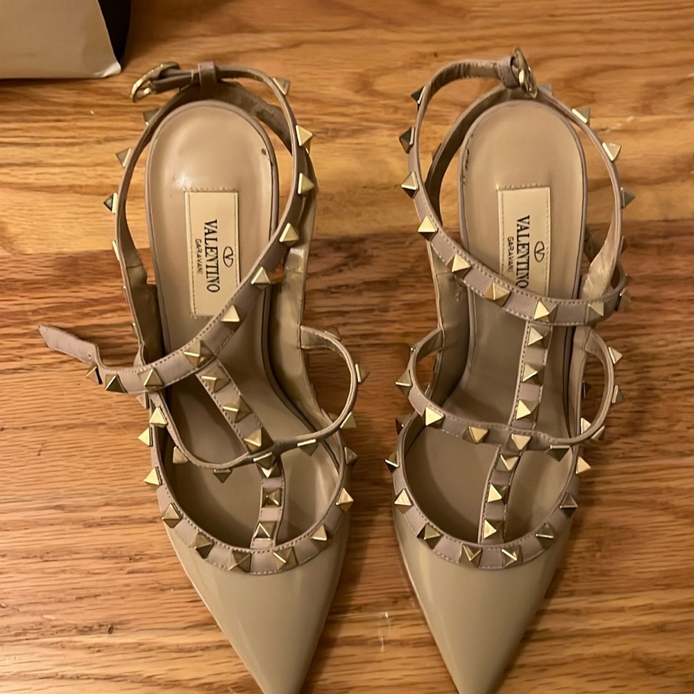 Valentino nude stilettos, worn only once.